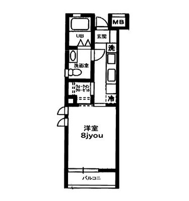 武蔵野音楽大学賃貸マンション・1K