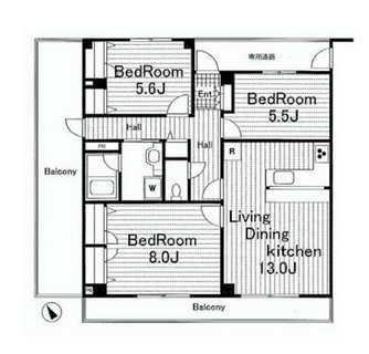 東京都板橋区大谷口２丁目 賃貸マンション 3LDK