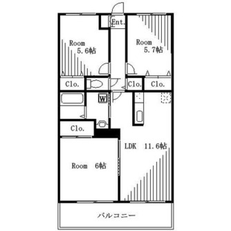 東京都板橋区東新町１丁目 賃貸マンション 3LDK