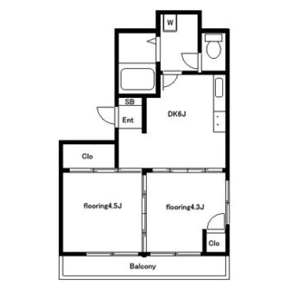 東京都豊島区千早４丁目 賃貸マンション 2DK