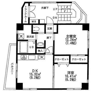 東京都板橋区大谷口上町 賃貸マンション 2DK