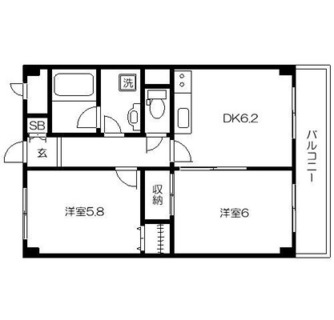 東京都練馬区氷川台４丁目 賃貸マンション 2DK