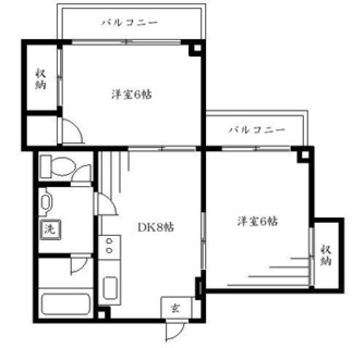 東京都練馬区羽沢１丁目 賃貸マンション 2DK