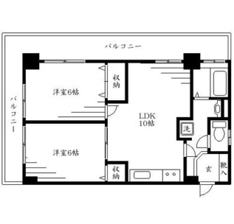 東京都練馬区豊玉北４丁目 賃貸マンション 2LDK