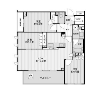 東京都練馬区氷川台２丁目 賃貸マンション 3LDK