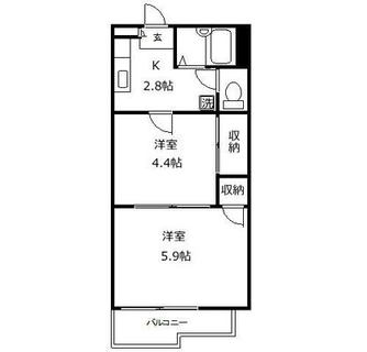 東京都練馬区羽沢１丁目 賃貸アパート 2K