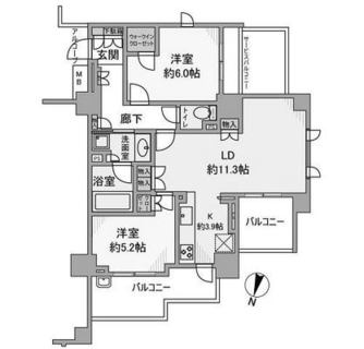 東京都板橋区向原１丁目 賃貸マンション 2LDK